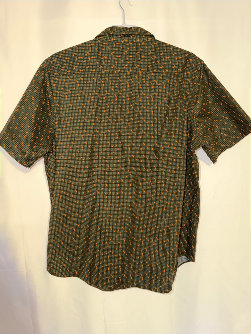 Abound Men's Short Sleeve Button Down Micro-Grid Geometric Print Shirt Size XL - Picture 4 of 9